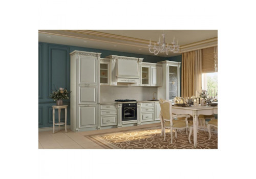 Кухонный гарнитур Берта прямая 4,2 жемчуг, шампань