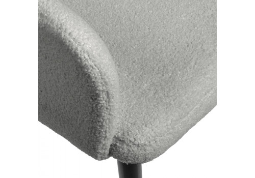 Стул Bruno светло-серый, искусственный мех