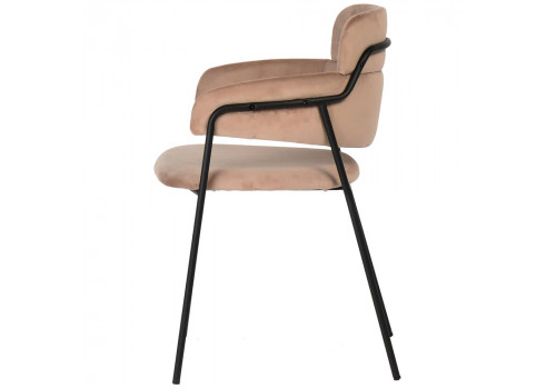 Стул Napoli латте с черными ножками