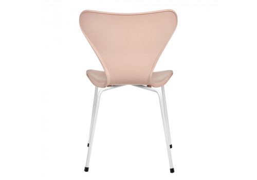 Стул Seven Style пудровый с белыми ножками