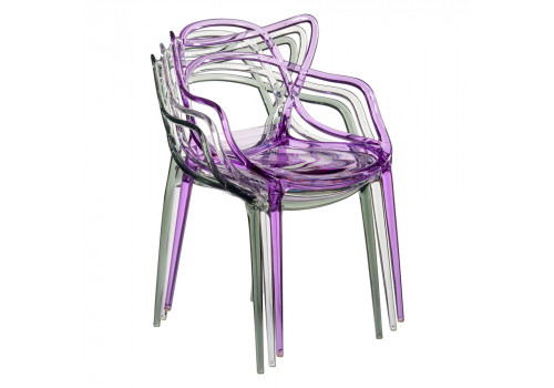 Стул Masters прозрачный серый