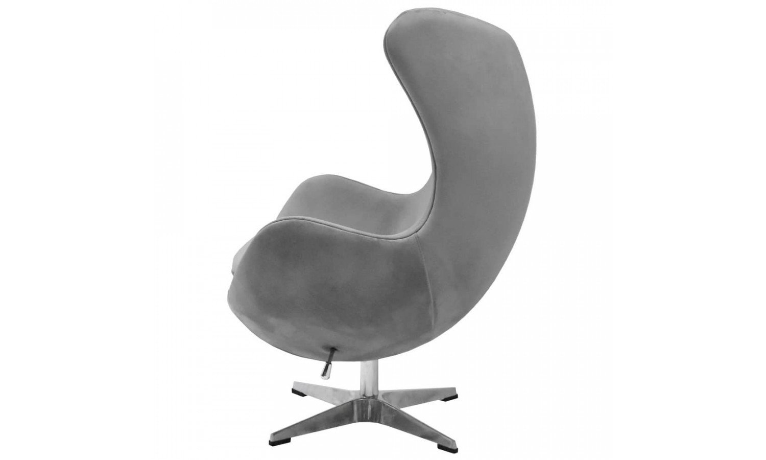 Кресло EGG STYLE CHAIR серый, искусственная замша