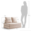 Диван Флекс двухместный раскладной бежевый – Bradex home