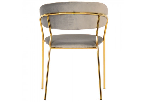 Стул Turin латте с золотыми ножками