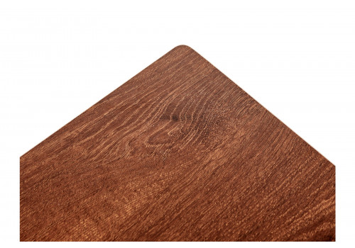 Стол многофункциональный на колесах, 60x40 см, «РОЛЛ», 2 ножки, регул.высота, мдф, металл, тёмн. дерево, черный