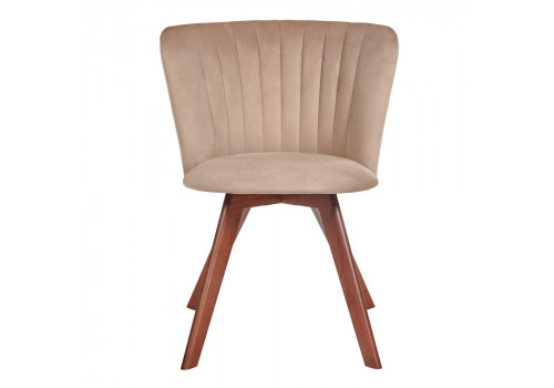 Стул Bella латте, темный орех