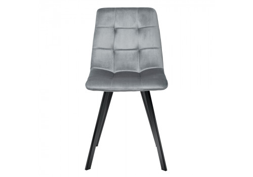 Стул Easy серый с чёрными ножками