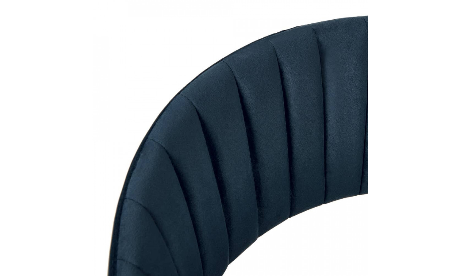 Стул полубарный Turin синий с золотыми ножками