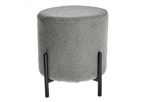 Стул-пуф Otis светло-серый, искусственный мех