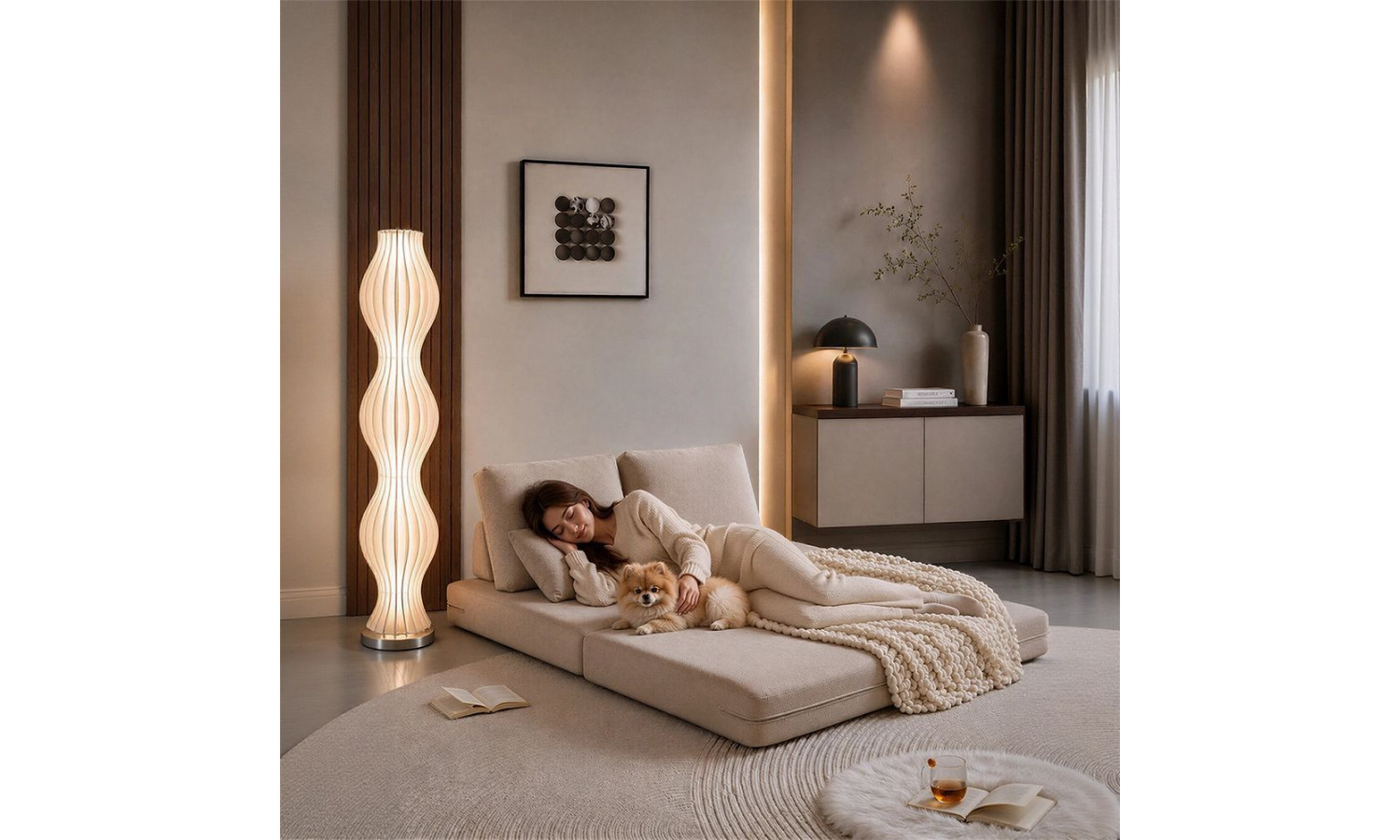 Диван Флекс двухместный раскладной бежевый – Bradex home