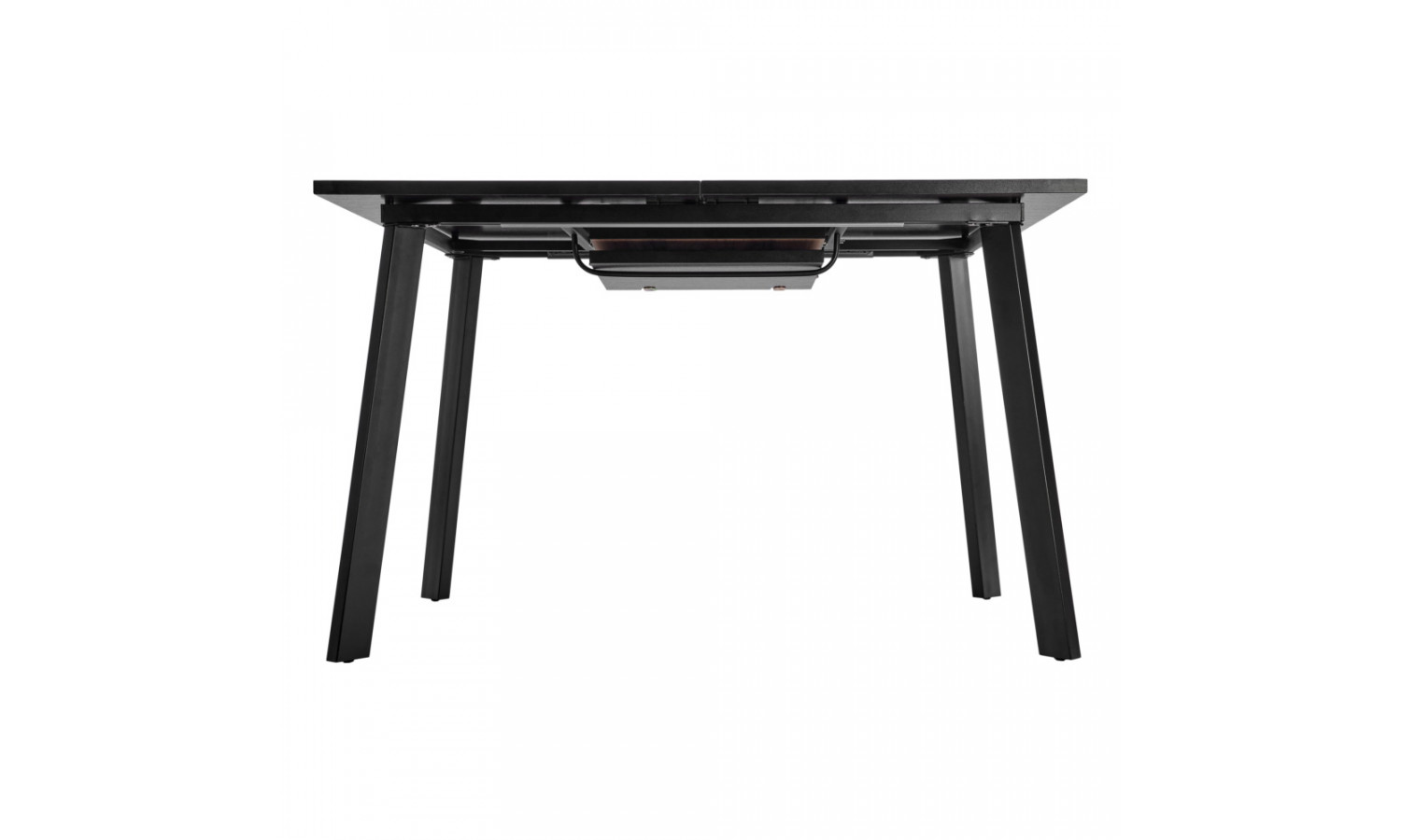 Стол Dublin раскладной 120-160х80х75 Дуб Вотан, чёрные ножки