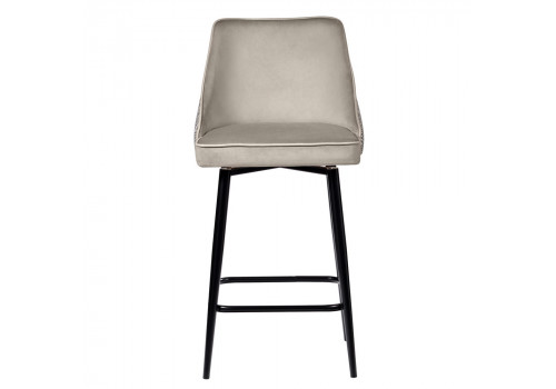 Стул полубарный Dave латте с жаккардом, с поворотным механизмом