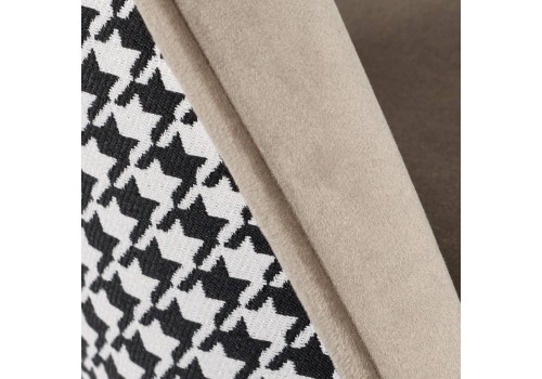 Стул Leo латте с жаккардом