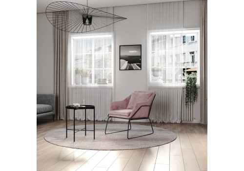 Комплект кресло ALEX и оттоманка ALEX пудровый