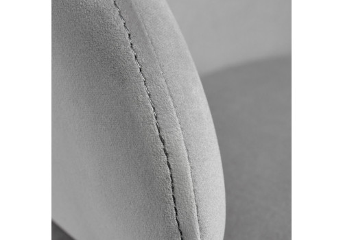 Стул-полукресло Emil серый с золотыми ножками