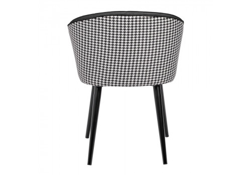 Стул Paola чёрный с жаккардом