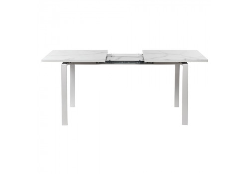 Стол Areal раскладной 140-180х80х75 белый мрамор с белыми ножками