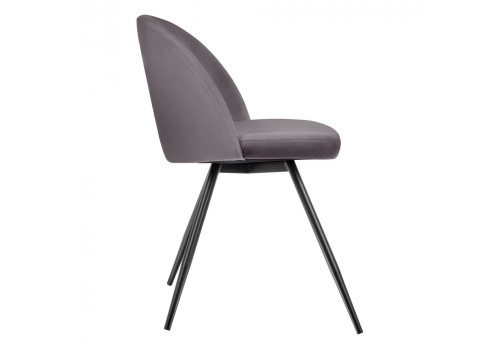 Стул Vivian графит с черными ножками