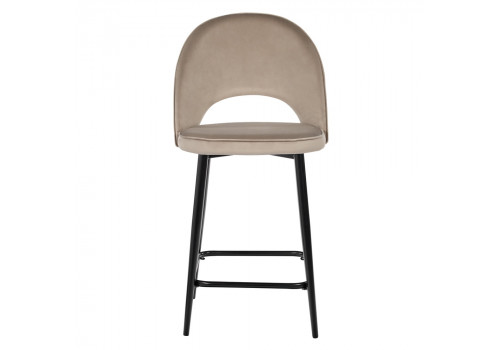 Стул полубарный Leo латте с жаккардом, с поворотным механизмом