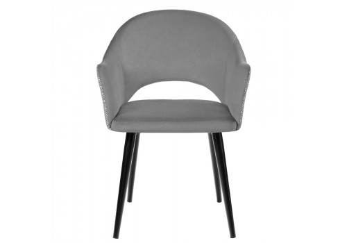 Стул Bruno серый с жаккардом