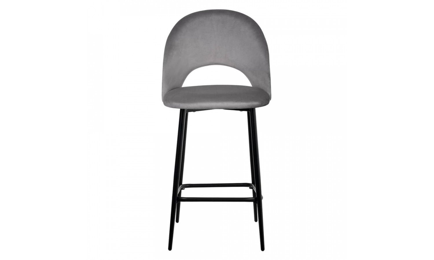 Стул полубарный Leo темно-серый