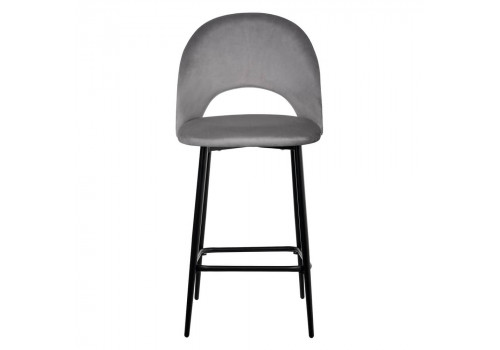Стул полубарный Leo темно-серый