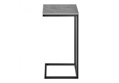 Придиванный столик Loft 35х35 Бетон Чикаго с чёрными ножками
