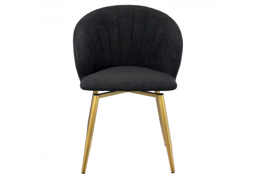 Стул Paola графит, матовое золото, на поворотном механизме