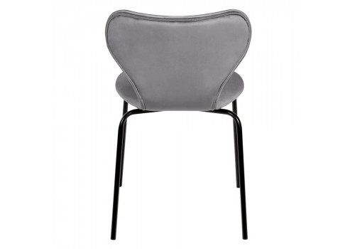 Стул Seven Style тёмно-серый велюр с чёрными ножками