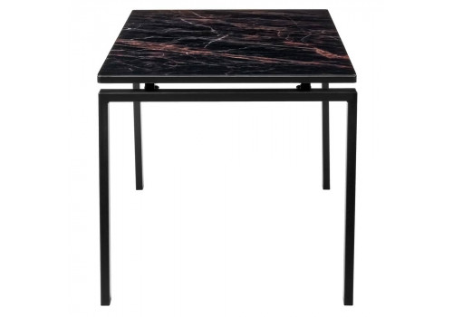 Стол Areal раскладной 140-180х80х75 чёрный мрамор с чёрными ножками