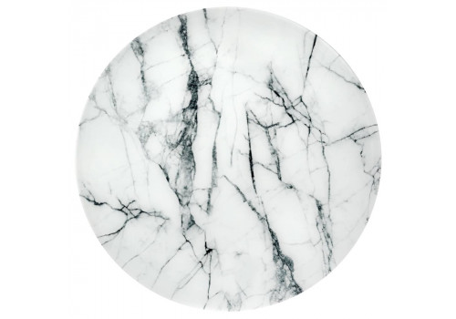 Набор кофейных столиков Tango белый мрамор с белыми ножками