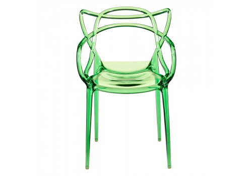 Стул Masters прозрачный зелёный
