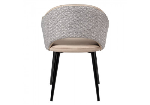 Стул Bruno латте с жаккардом