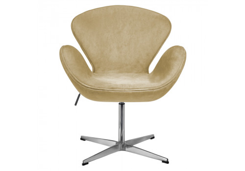 Кресло SWAN STYLE CHAIR карамельный, искусственная замша
