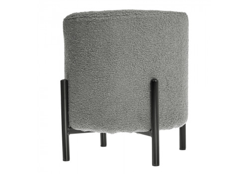 Стул-пуф Otis светло-серый, искусственный мех