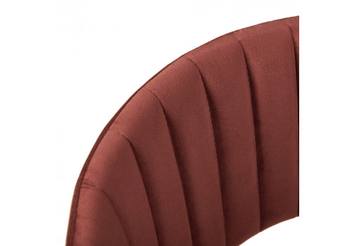 Стул Turin терракотовый с золотыми ножками