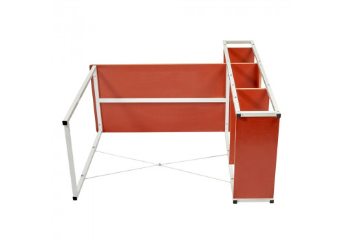 Стол письменный с полками Frame 100x45x110 см, светлое дерево, белый