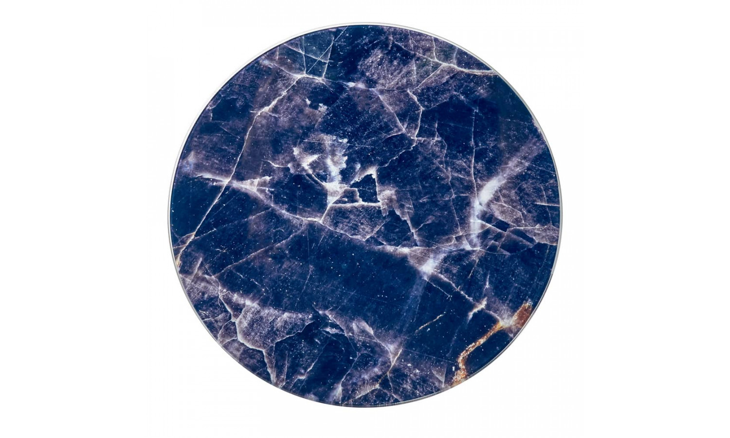 Набор кофейных столиков Tango темно-синий с ножками матовое золото, 2шт