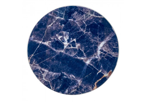 Набор кофейных столиков Tango темно-синий с ножками матовое золото, 2шт