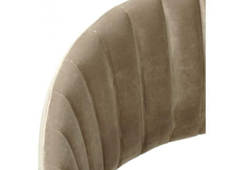 Стул полубарный Turin латте с золотыми ножками