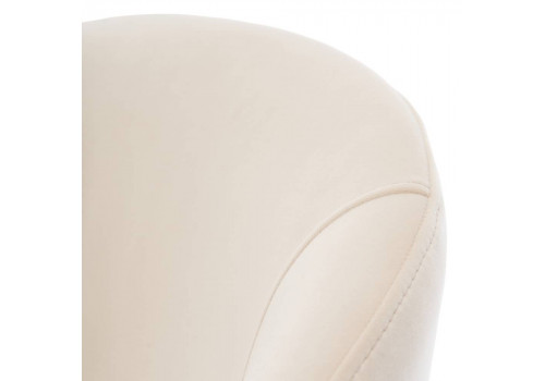 Стул-полукресло Emil кремовый с золотыми ножками