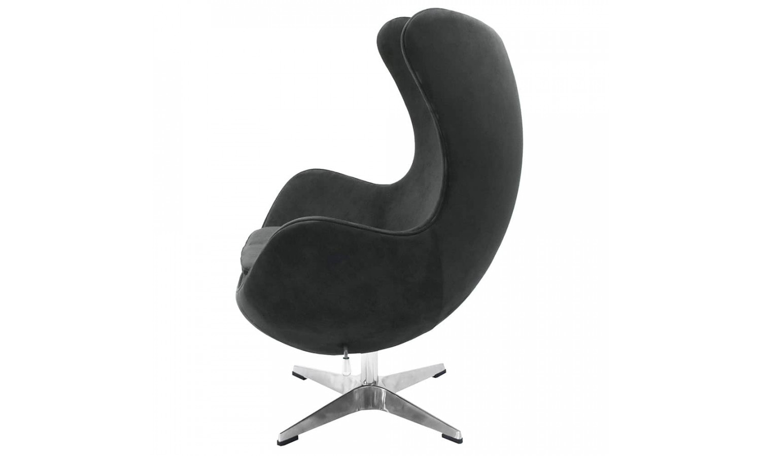 Кресло EGG STYLE CHAIR графит, искусственная замша