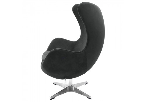 Кресло EGG STYLE CHAIR графит, искусственная замша
