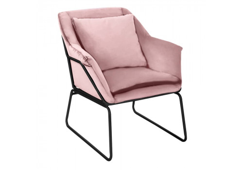 Комплект кресло ALEX и оттоманка ALEX пудровый