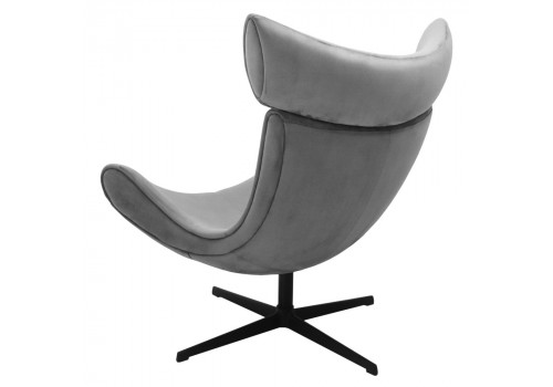 Кресло TORO серый, искусственная замша