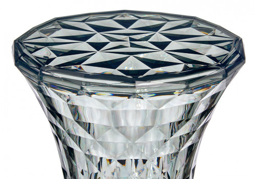 Стул-пуф Stone прозрачный серый