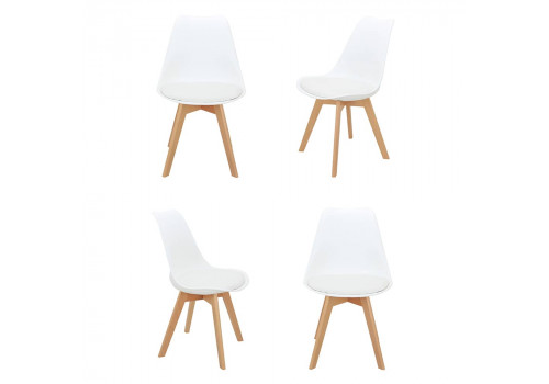 Комплект из 4-х стульев Eames Bon белый