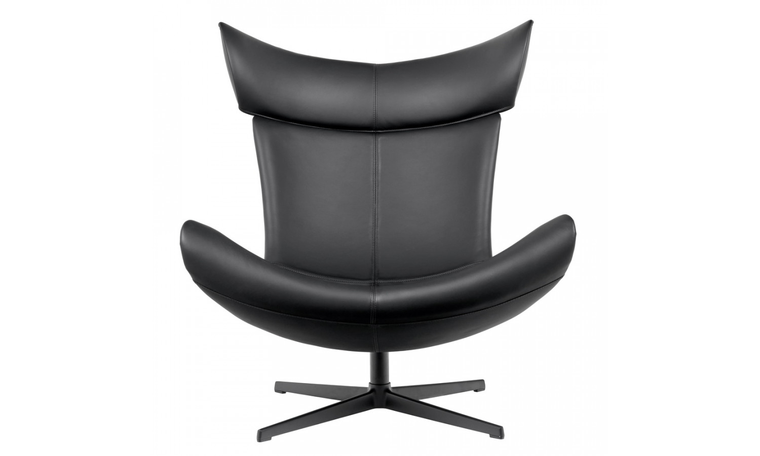 Кресло TORO чёрный, натуральная кожа