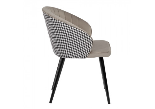 Стул Paola латте с жаккардом