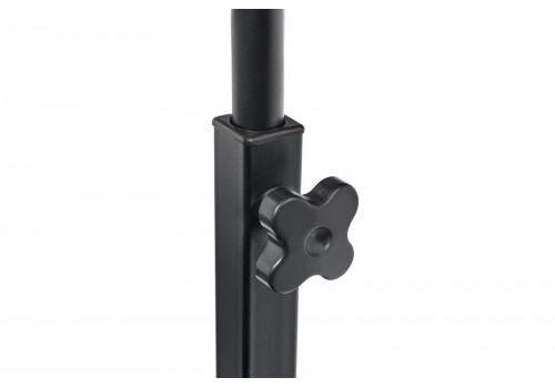 Стол многофункциональный на колесах, 60x40 см, «РОЛЛ», 2 ножки, регул.высота, мдф, металл, тёмн. дерево, черный